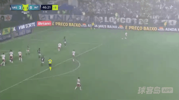 47'马蒂亚斯破门! 瓦斯科达伽马 2- 1巴西国际