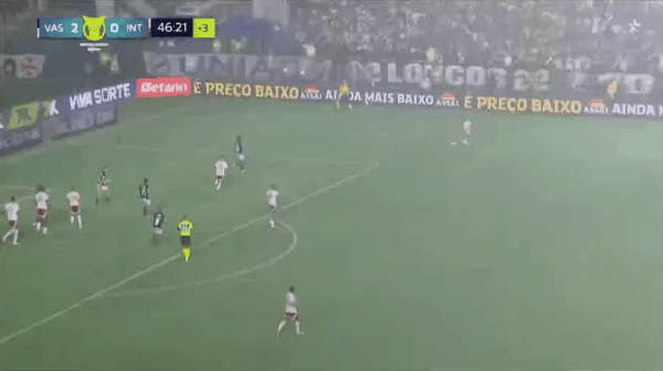 47'马蒂亚斯破门! 瓦斯科达伽马 2- 1巴西国际