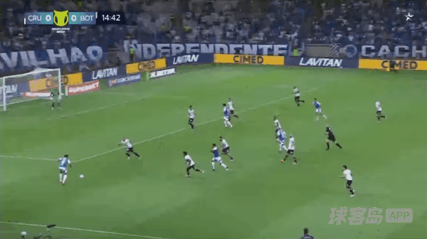 15'克里斯蒂安破门! 克鲁塞罗 1- 0博塔弗戈
