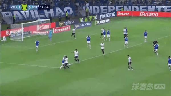 57'马萨尔破门! 克鲁塞罗 2- 1博塔弗戈