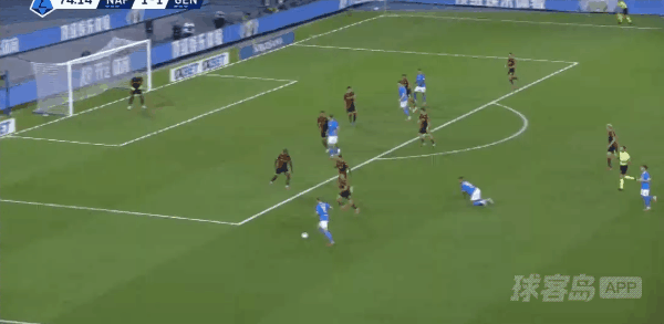 75'霍伊伦破门! 那不勒斯 2- 1热那亚