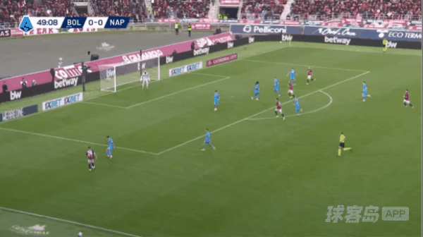 50'达林加破门! 博洛尼亚 1- 0那不勒斯