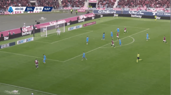 50'达林加破门! 博洛尼亚 1- 0那不勒斯