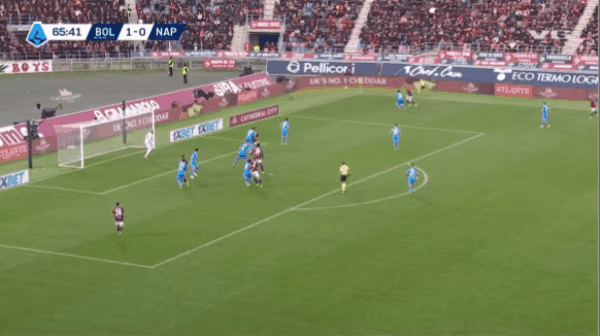 66'卢库米破门! 博洛尼亚 2- 0那不勒斯