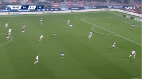50'瓦尔迪破门! 博洛尼亚 1- 3克雷莫纳