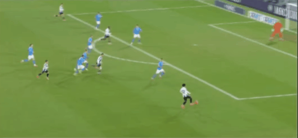 59'伊尔迪兹破门! 那不勒斯 1- 1尤文图斯