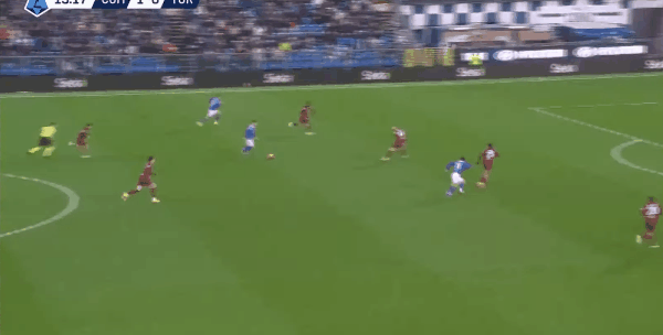 16'巴图里纳破门! 科莫 2- 0都灵