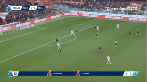 47'奥托亚乌龙破门! 热那亚 0- 2博洛尼亚