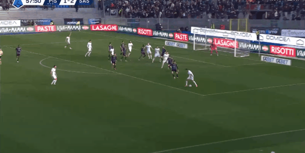 58'科内破门! 比萨 1- 3萨索洛