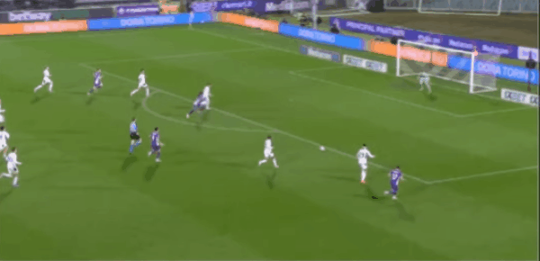 57'基恩破门! 佛罗伦萨 2- 1都灵