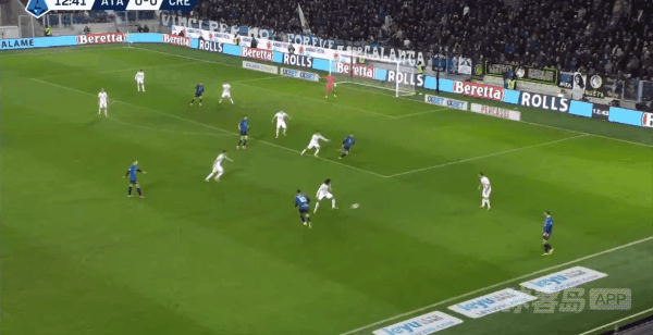 13'科斯托维奇破门! 亚特兰大 1- 0克雷莫纳