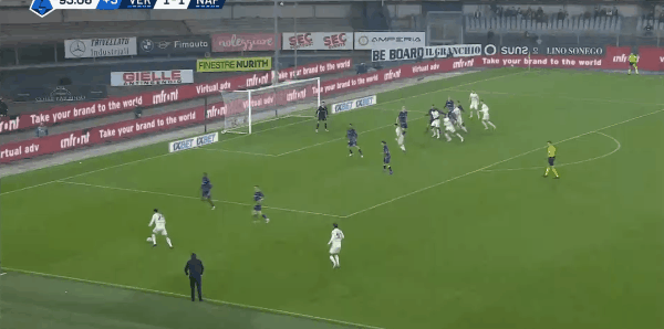 96'卢卡库破门! 维罗纳 1- 2那不勒斯