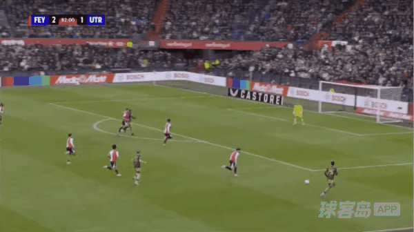83'默金破门! 费耶诺德 2- 2乌德勒支