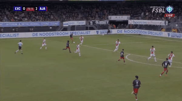 74'乔纳森破门! SBV精英 1- 2阿贾克斯