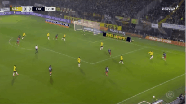 18'汉森破门! 布雷达 0- 1SBV精英