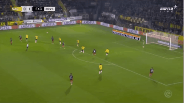 31'叶戈安破门! 布雷达 0- 2SBV精英