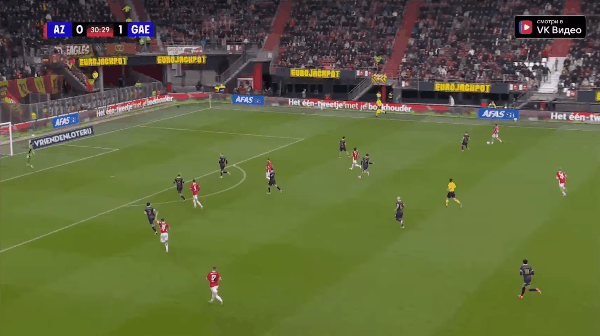31'帕洛特破门! 阿尔克马尔 1- 1前进之鹰