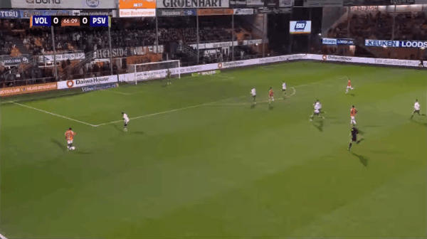 67'范克鲁森破门! 福伦丹 1- 0埃因霍温