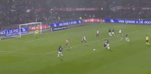 37'林森破门! 费耶诺德 0- 1奈梅亨