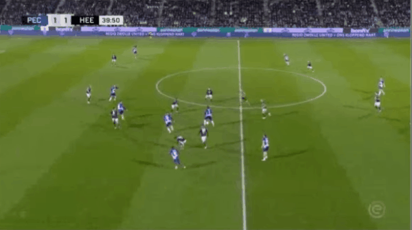 40'肖蒂尔破门! 兹沃勒 2- 1海伦芬
