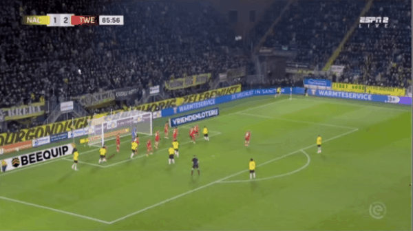 87'索马诺破门! 布雷达 2- 2特温特