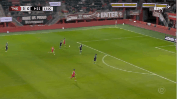 63'赫林森破门! 特温特 4- 0海伦芬