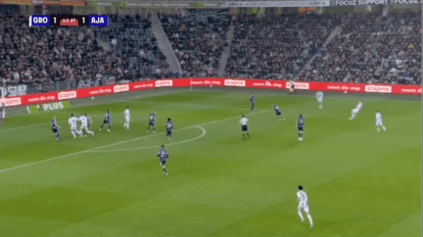 65'扎瓦达破门! 格罗宁根 2- 1阿贾克斯
