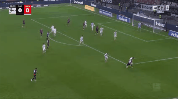 80'堂安律破门! 法兰克福 1- 0美因茨