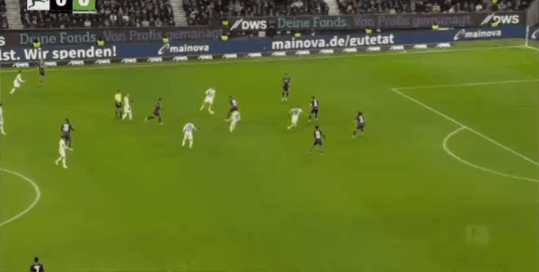67'泽恩特破门! 法兰克福 0- 1沃尔夫斯堡