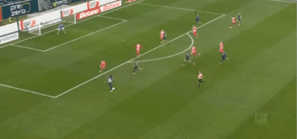 45'克拉马里奇破门! 霍芬海姆 2- 0柏林联合