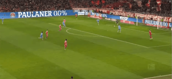 35'克拉马里奇破门! 拜仁 1- 1霍芬海姆