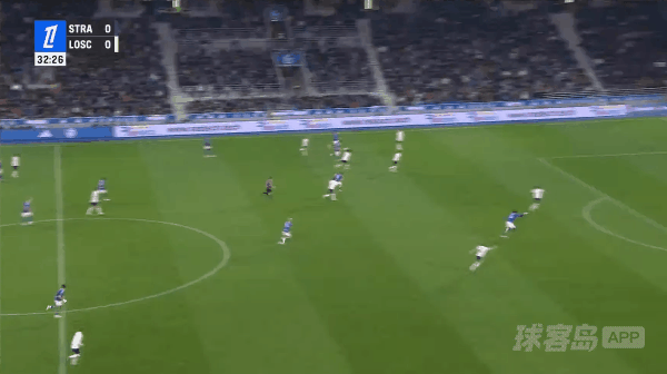 33'艾美加破门! 斯特拉斯堡 1- 0里尔