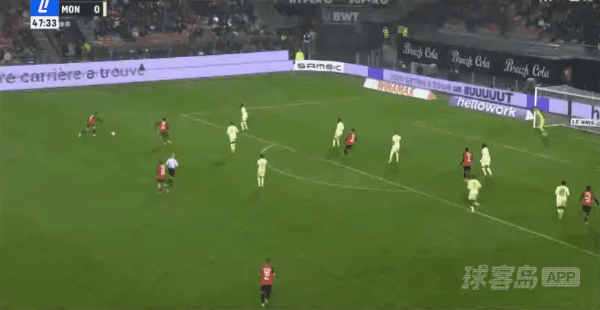 48'M.卡马拉破门! 雷恩 2- 0摩纳哥