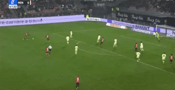 48'M.卡马拉破门! 雷恩 2- 0摩纳哥
