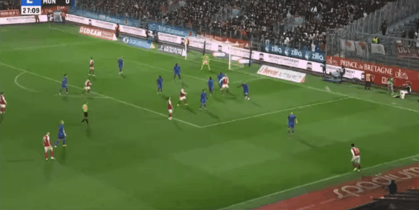 28'杜姆比亚破门! 布雷斯特 1- 0摩纳哥