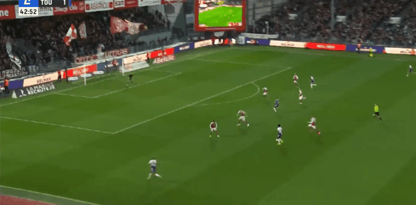 43'波胡破门! 布雷斯特 0- 2图卢兹