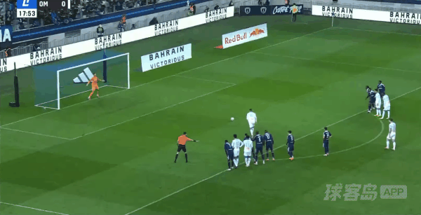 18'格林伍德点球破门! 巴黎FC 0- 1马赛