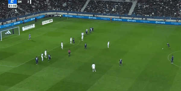 82'伊科内破门! 巴黎FC 1- 2马赛