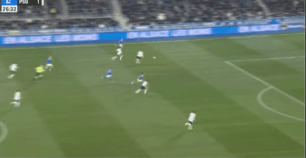 27'杜埃破门! 斯特拉斯堡 1- 1巴黎圣日耳曼