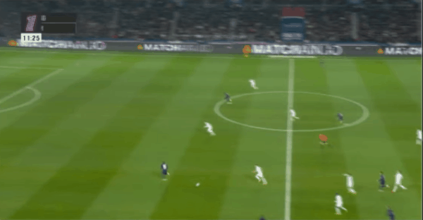 12'登贝莱破门! 巴黎圣日耳曼 1- 0马赛
