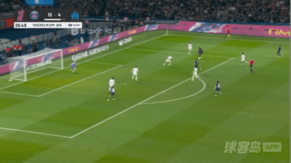 37'登贝莱破门! 巴黎圣日耳曼 2- 0马赛