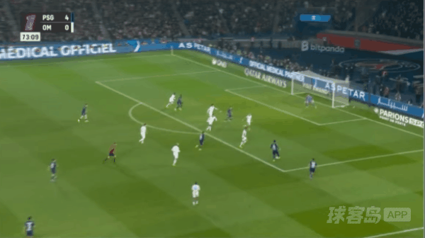 74'李刚仁破门! 巴黎圣日耳曼 5- 0马赛