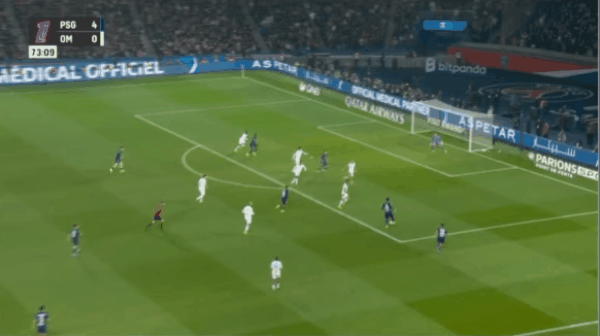 74'李刚仁破门! 巴黎圣日耳曼 5- 0马赛