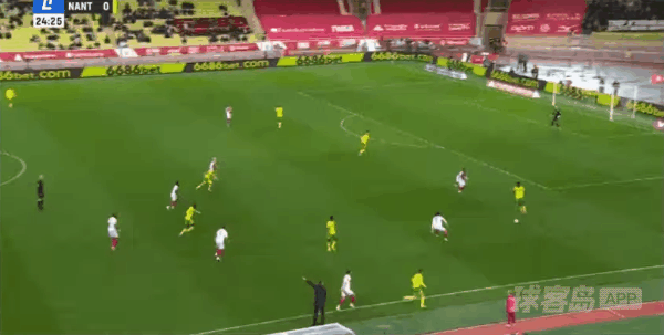 25'阿丁格拉破门! 摩纳哥 1- 0南特