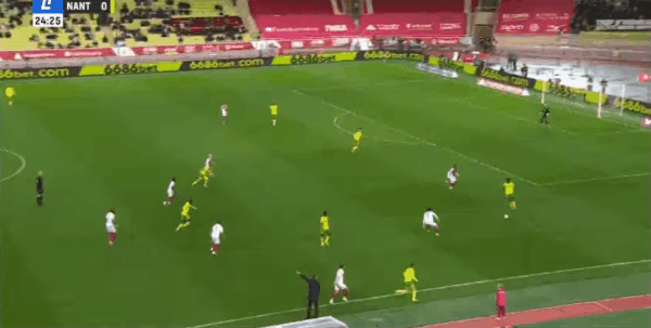 25'阿丁格拉破门! 摩纳哥 1- 0南特