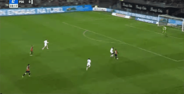34'塔马里破门! 雷恩 1- 0巴黎圣日耳曼
