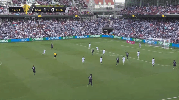 15'卢纳破门! 美国 2- 0危地马拉