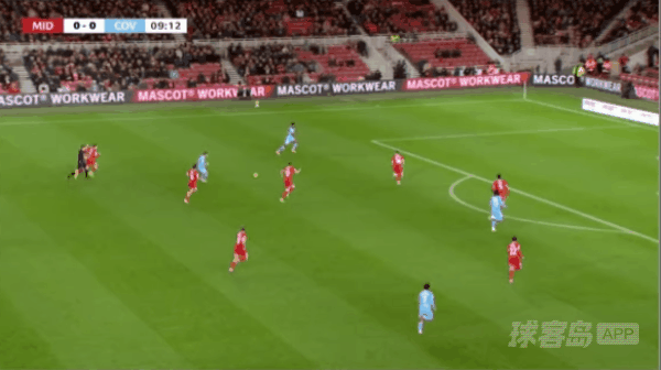 10'西姆斯破门! 米德尔斯堡 0- 1考文垂
