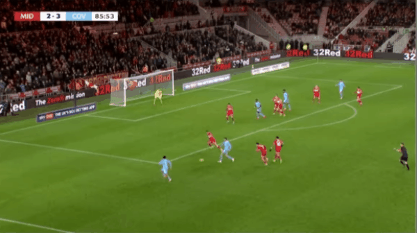 86'西姆斯破门! 米德尔斯堡 2- 4考文垂