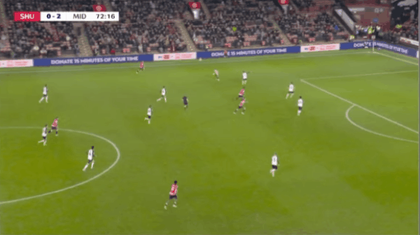 73'班福德破门! 谢菲尔德 1- 2米德尔斯堡